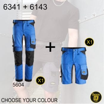 Snickers AllRoundWork Stretch Non Holster Pocket Trousers & Shorts Pack