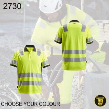 Snickers 2730 AllRoundWork High Vis Polo Shirt