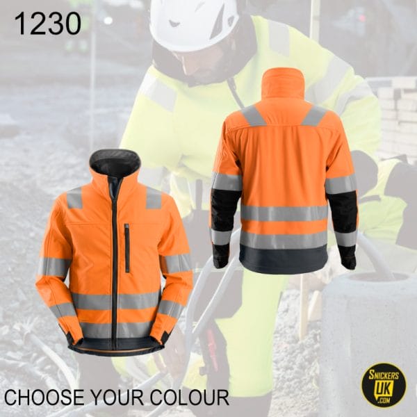 Snickers 1230 AllroundWork High-Vis Softshell Jacket