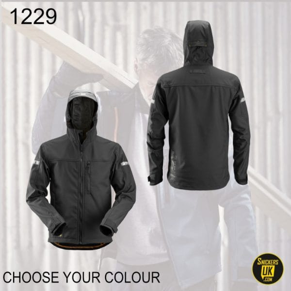 Snickers 1229 AllRoundWork Soft Shell Hooded Jacket