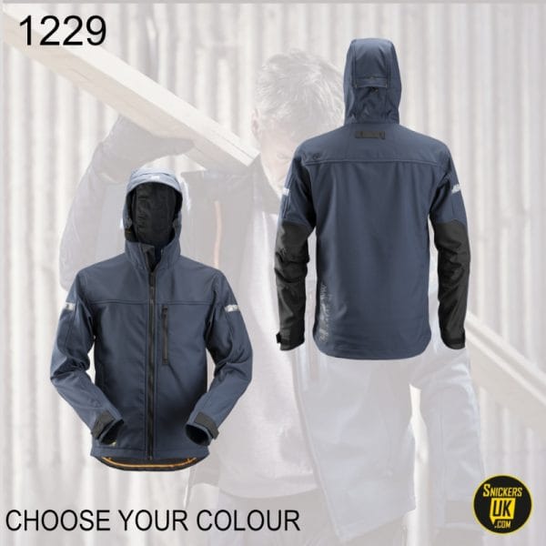 Snickers 1229 AllRoundWork Soft Shell Hooded Jacket