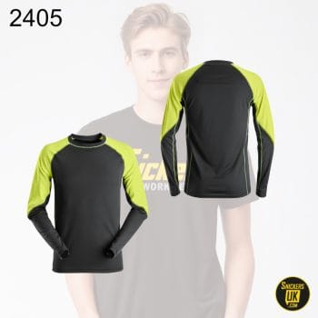 Snickers 2405 Neon Long Sleeve T Shirt