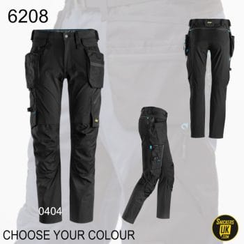 Snickers 6208 LiteWork Stretch Detachable Holster Pocket Trousers