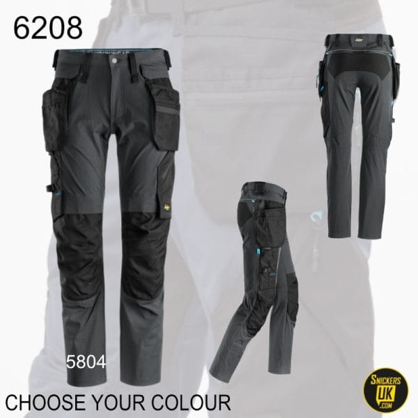 Snickers 6208 LiteWork Stretch Detachable Holster Pocket Trousers