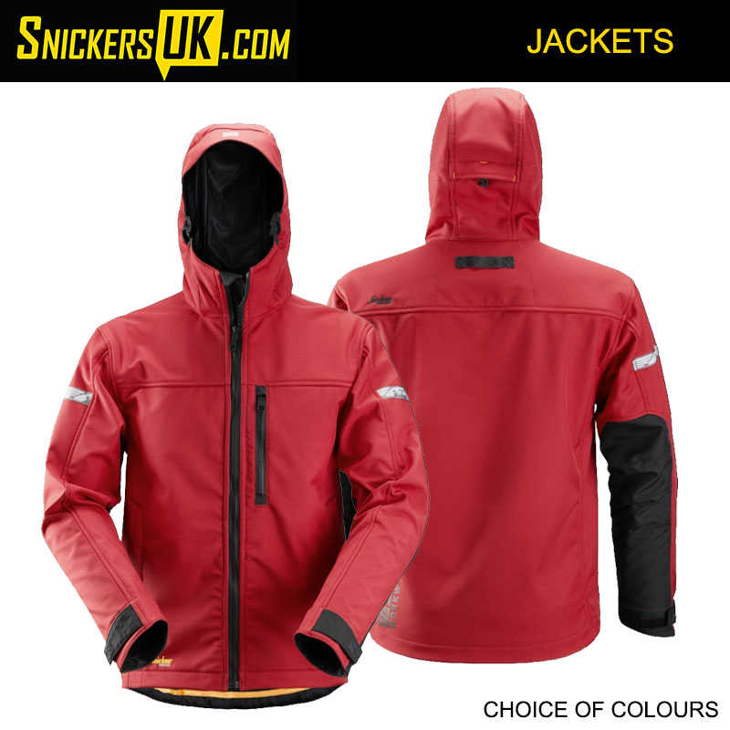 Snickers 1229 AllRoundWork Soft Shell Hooded Jacket | SnickersUK.com