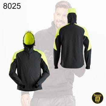 Snickers 8025 FlexiWork Neon Full Zipped Hoodie