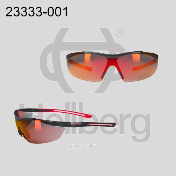 Hellberg Argon Red Safety Glasses