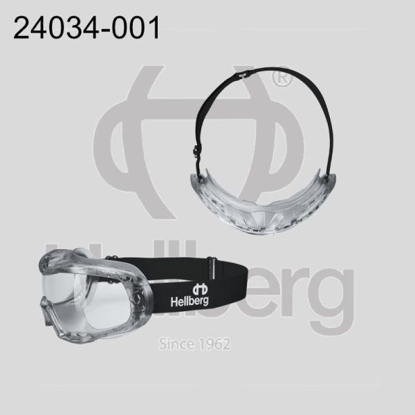 Hellberg Neon Clear Safety Googles