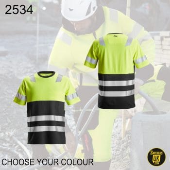 Snickers 2534 AllRoundWork High Vis T Shirt