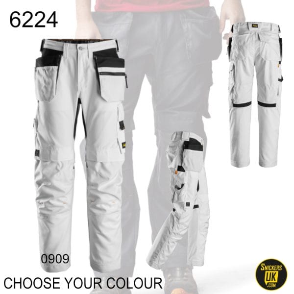 Snickers 6224 AllRoundWork Canvas+ Stretch Work Holster Pocket Trousers