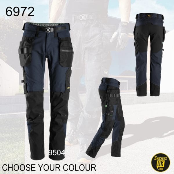 Snickers 6972 FlexiWork Detachable Holster Pocket Trousers