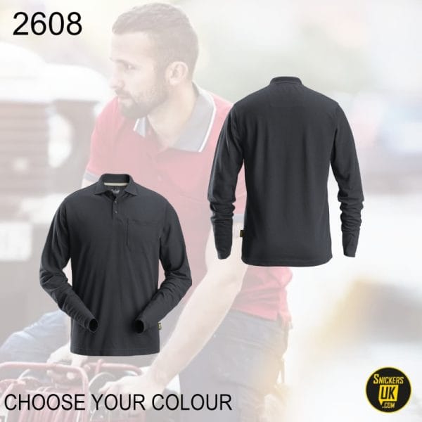 Snickers 2608 Long Sleeve Pique Shirt