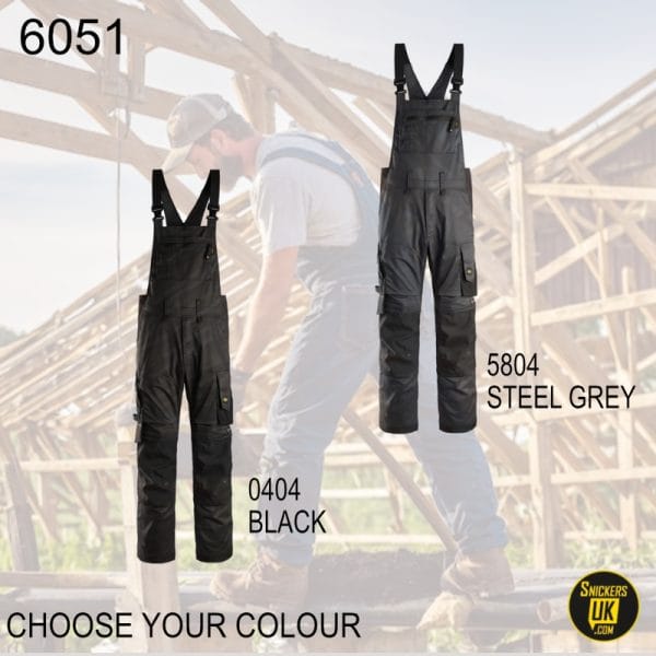 Snickers 6051 AllRoundWork Stretch Bib & Brace Trousers