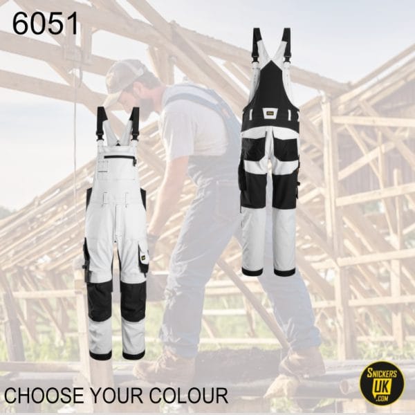 Snickers 6051 AllRoundWork Stretch Bib & Brace Trousers