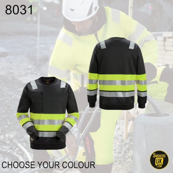 Snickers 8031 High Vis Class 1 Sweatshirt