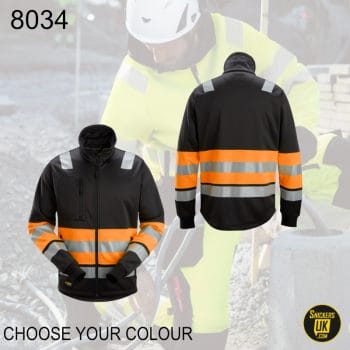 Snickers 8034 High-Vis Class 1 Full Zip Jacket