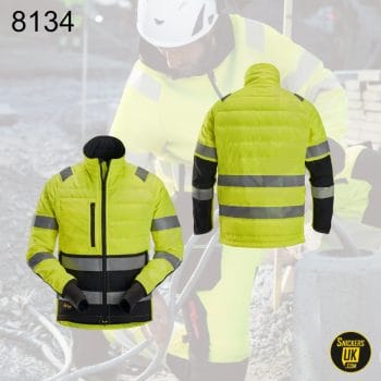 Snickers 8134 High Vis Class 2 Light Padded Jacket