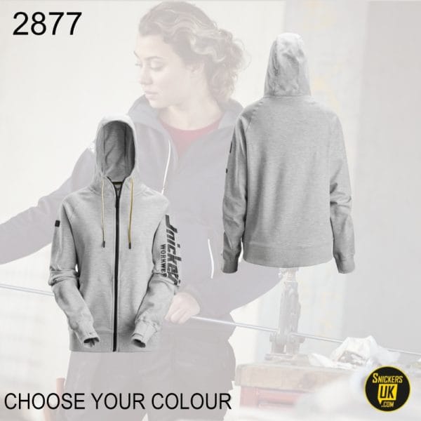 Snickers 2877 Women's Logo Full Zip Hoodie