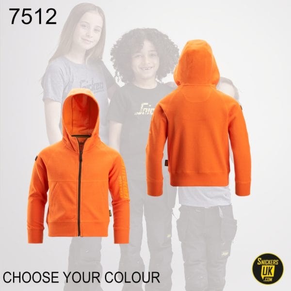 Snickers 7512 Junior Logo Full Zip Hoodie