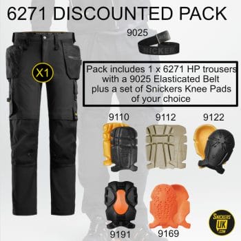 Snickers 6271 AllRoundWork Full Stretch Holster Pocket Trousers Pack