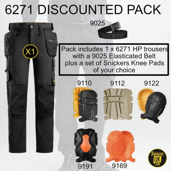 Snickers 6271 AllRoundWork Full Stretch Holster Pocket Trousers Pack