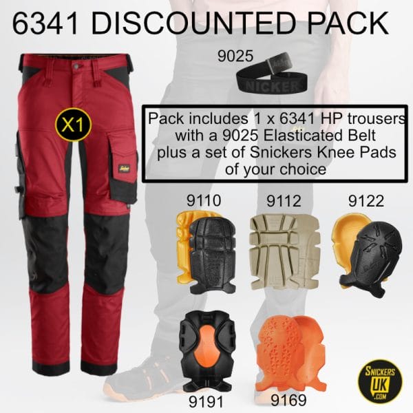 Snickers 6341 AllRoundWork Stretch Non Holster Pocket Trousers Pack