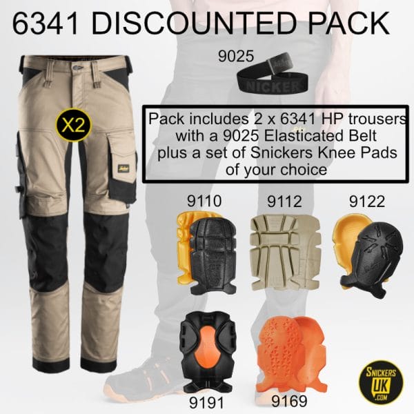 Snickers 6341 AllRoundWork Stretch Non Holster Pocket Trousers Pack