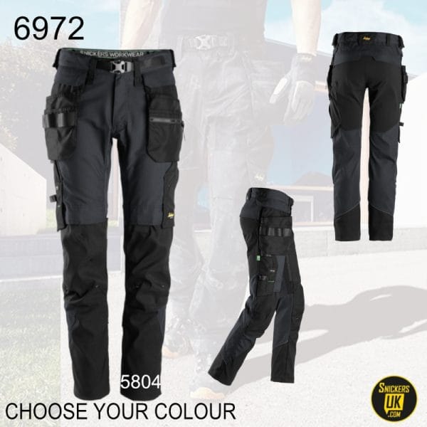 Snickers 6972 FlexiWork Detachable Holster Pocket Trousers