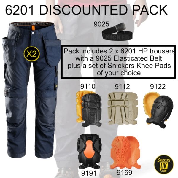 Snickers 6201 AllRoundWork Holster Pocket Trousers Pack