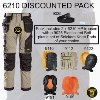 Snickers 6210 LiteWork 37.5 Holster Pocket Trousers Pack