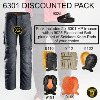 Snickers 6301 AllRoundWork Non Holster Pocket Trousers Pack