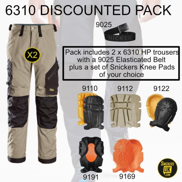 Snickers 6310 LiteWork 37.5 Non Holster Pocket Trousers Pack