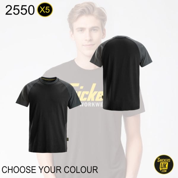 Snickers 2550 Two Coloured T Shirt Pack