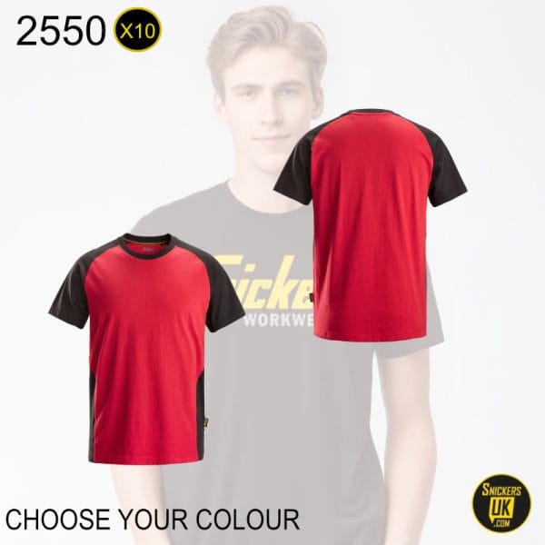 Snickers 2550 Two Coloured T Shirt Pack