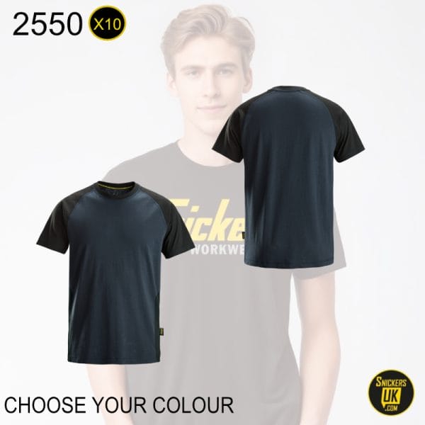 Snickers 2550 Two Coloured T Shirt Pack