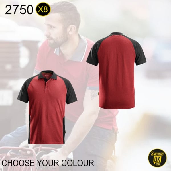 Snickers 2750 Two-Coloured Polo Shirt Pack