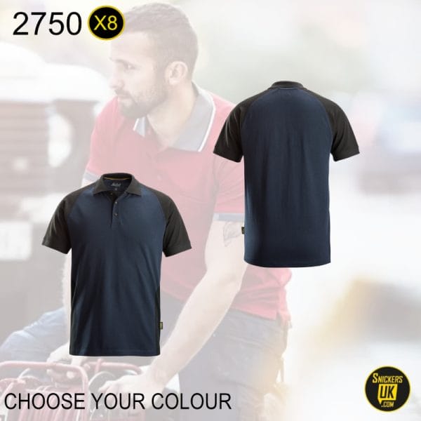 Snickers 2750 Two-Coloured Polo Shirt Pack