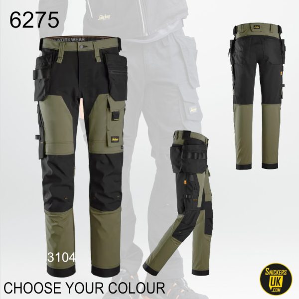 Snickers 6275 AllRoundWork 4 Way Stretch Holster Pocket Trousers