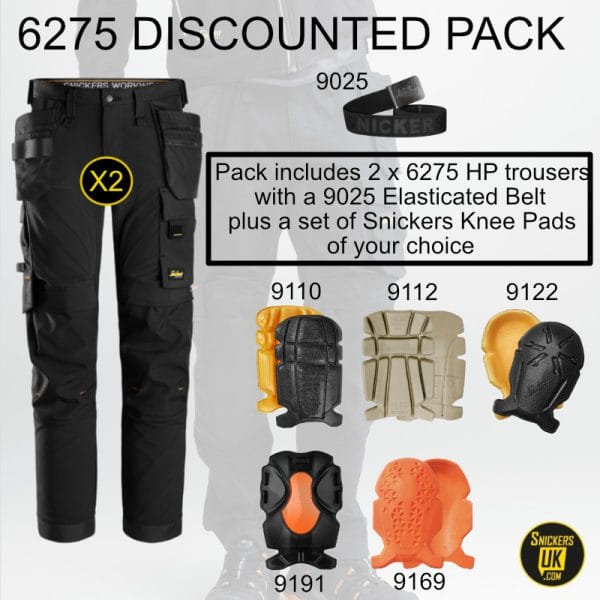 Snickers 6275 AllRoundWork 4 Way Stretch Holster Pocket Trousers Pack