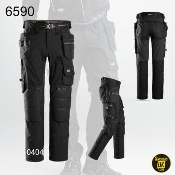 Snickers 6590 Stretch Holster Pocket Trousers With Built In Knee Pads