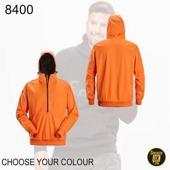 Snickers 8400 FlexiWork Windblocker Stretch Half Zip Hoodie