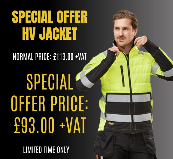 Snickers 8134 High Vis Class 2 Light Padded Jacket 