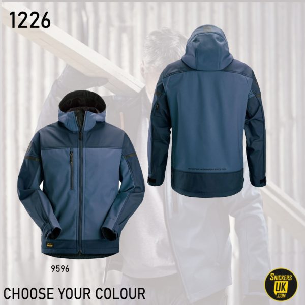 Snickers 1226 AllRoundWork Hooded Soft Shell Stretch Jacket